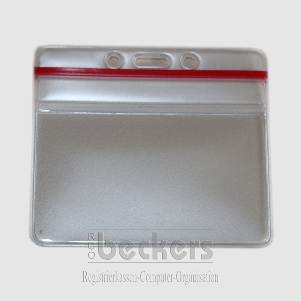 Ausweishülle transparent wasserdicht Zip-Lock 70 x 100-22005